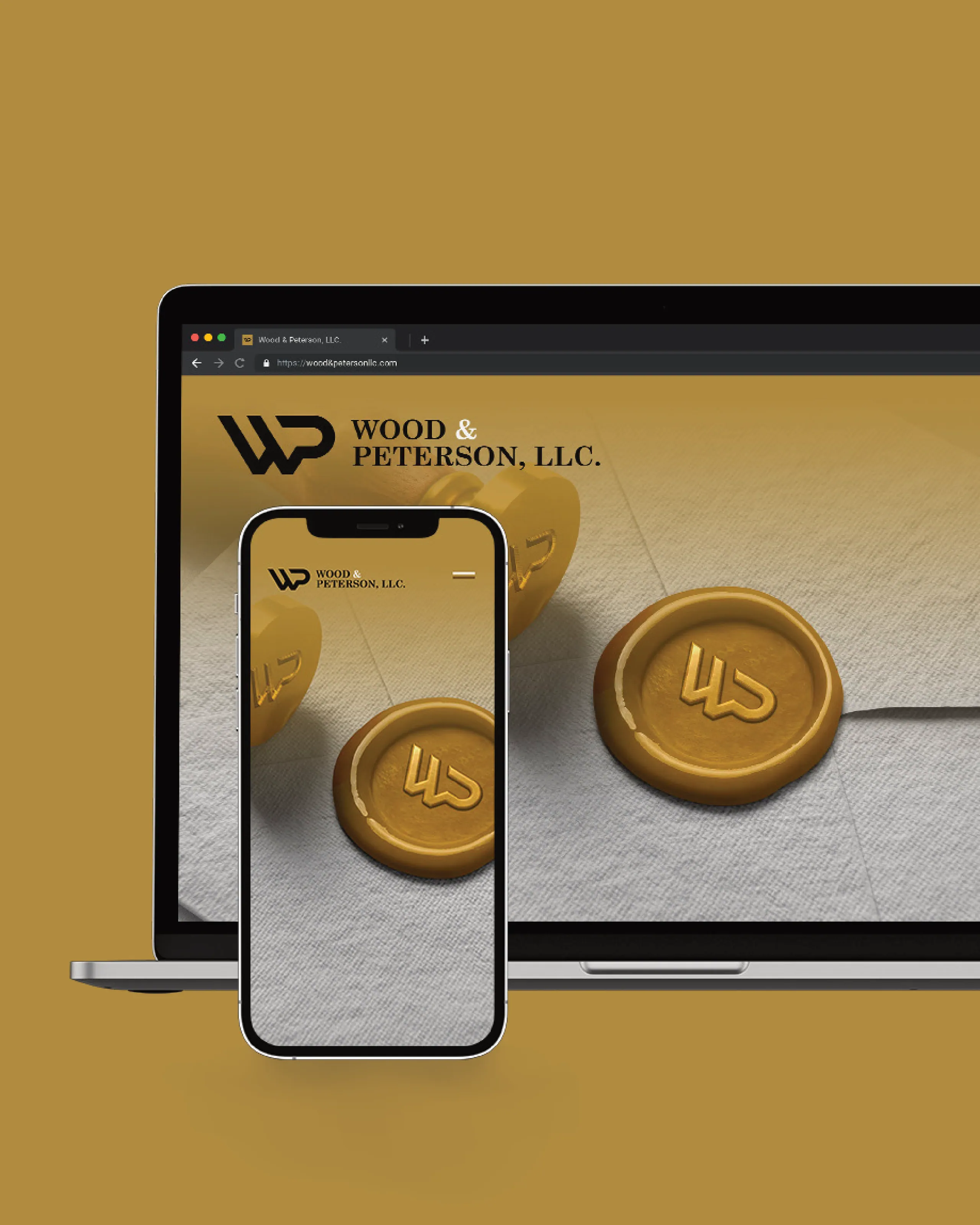 Wood & Peterson LLC brand identity 2